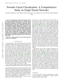 Towards Causal Classification: A Comprehensive Study on Graph Neural
  Networks