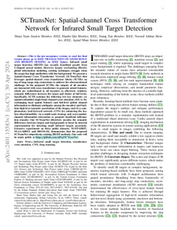 SCTransNet: Spatial-channel Cross Transformer Network for Infrared Small
  Target Detection