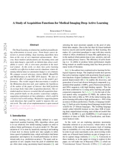 A Study of Acquisition Functions for Medical Imaging Deep Active
  Learning