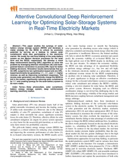 Attentive Convolutional Deep Reinforcement Learning for Optimizing
  Solar-Storage Systems in Real-Time Electricity Markets