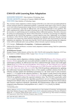 CMA-ES with Learning Rate Adaptation