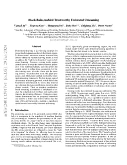 Blockchain-enabled Trustworthy Federated Unlearning