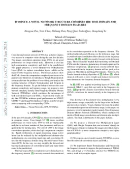 TFDMNet: A Novel Network Structure Combines the Time Domain and
  Frequency Domain Features