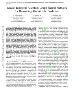 Spatio-Temporal Attention Graph Neural Network for Remaining Useful Life
  Prediction