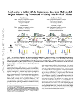 Looking for a better fit? An Incremental Learning Multimodal Object
  Referencing Framework adapting to Individual Drivers