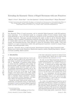 Extending the kinematic theory of rapid movements with new primitives