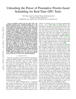 Unleashing the Power of Preemptive Priority-based Scheduling for
  Real-Time GPU Tasks