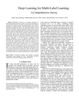 Deep Learning for Multi-Label Learning: A Comprehensive Survey