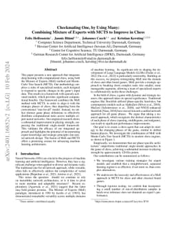 Checkmating One, by Using Many: Combining Mixture of Experts with MCTS
  to Improve in Chess