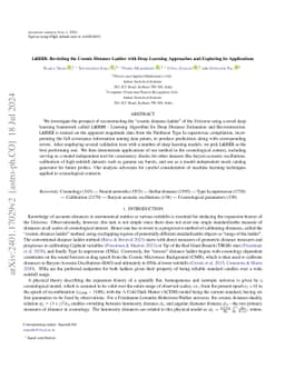 LADDER: Revisiting the Cosmic Distance Ladder with Deep Learning
  Approaches and Exploring its Applications