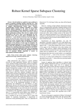 Robust Kernel Sparse Subspace Clustering