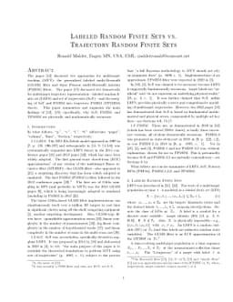 Labeled random finite sets vs. trajectory random finite sets