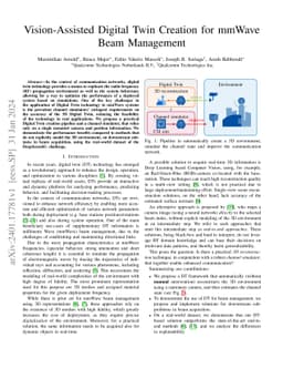 Vision-Assisted Digital Twin Creation for mmWave Beam Management