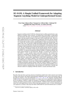 SimAda: A Simple Unified Framework for Adapting Segment Anything Model
  in Underperformed Scenes