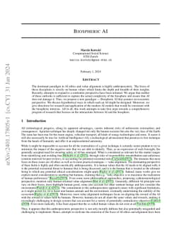 Biospheric AI