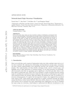 Network-based Topic Structure Visualization