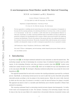 A non-homogeneous Semi-Markov model for Interval Censoring