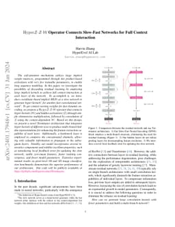 HyperZ$\cdot$Z$\cdot$W Operator Connects Slow-Fast Networks for Full
  Context Interaction