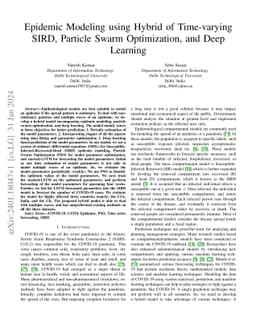 Epidemic Modeling using Hybrid of Time-varying SIRD, Particle Swarm
  Optimization, and Deep Learning