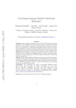 Can Large Language Models Understand Molecules?