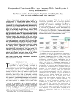 Computational Experiments Meet Large Language Model Based Agents: A
  Survey and Perspective
