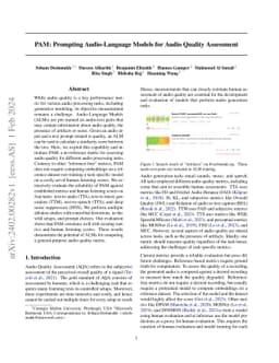 PAM: Prompting Audio-Language Models for Audio Quality Assessment