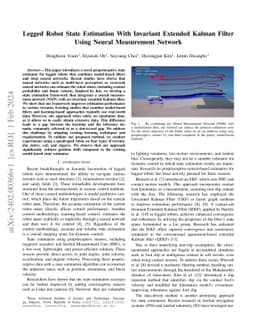 Legged Robot State Estimation With Invariant Extended Kalman Filter
  Using Neural Measurement Network