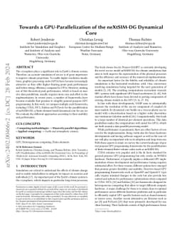 Towards a GPU-Parallelization of the neXtSIM-DG Dynamical Core