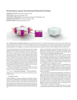 Orientation-aware Incremental Potential Contact