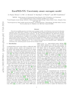EuroPED-NN: Uncertainty aware surrogate model