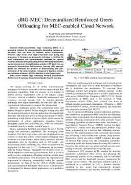 dRG-MEC: Decentralized Reinforced Green Offloading for MEC-enabled Cloud
  Network