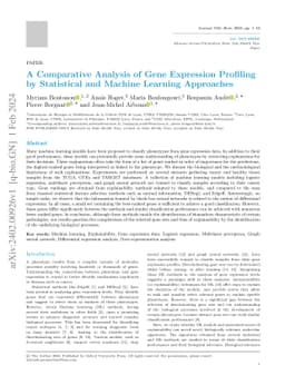 A Comparative Analysis of Gene Expression Profiling by Statistical and
  Machine Learning Approaches