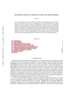 Quantifying analogy of concepts via ologs and wiring diagrams