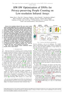 HW-SW Optimization of DNNs for Privacy-preserving People Counting on
  Low-resolution Infrared Arrays