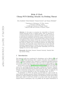 Bribe & Fork: Cheap Bribing Attacks via Forking Threat