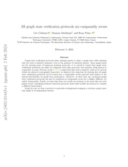 All graph state verification protocols are composably secure