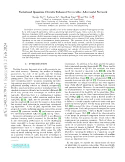 Variational Quantum Circuits Enhanced Generative Adversarial Network