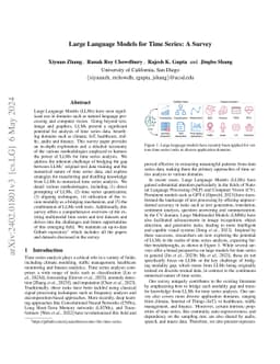 Large Language Models for Time Series: A Survey