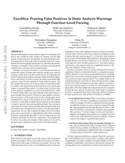 FuzzSlice: Pruning False Positives in Static Analysis Warnings Through
  Function-Level Fuzzing