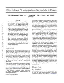 OPSurv: Orthogonal Polynomials Quadrature Algorithm for Survival
  Analysis