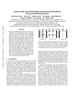 Anytime Multi-Agent Path Finding using Operation Parallelism in Large
  Neighborhood Search