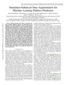 Simulation-Enhanced Data Augmentation for Machine Learning Pathloss
  Prediction