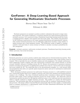 GenFormer: A Deep-Learning-Based Approach for Generating Multivariate
  Stochastic Processes