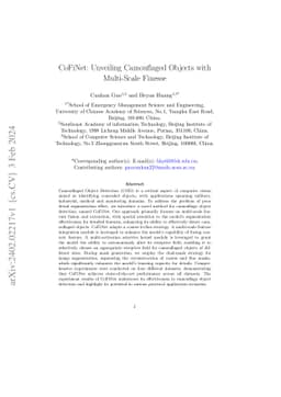 CoFiNet: Unveiling Camouflaged Objects with Multi-Scale Finesse