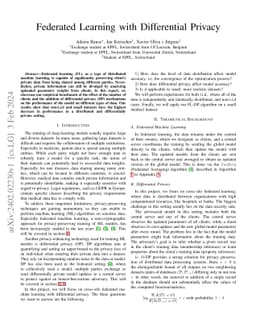 Federated Learning with Differential Privacy