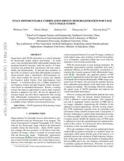Fully Differentiable Correlation-driven 2D/3D Registration for X-ray to
  CT Image Fusion