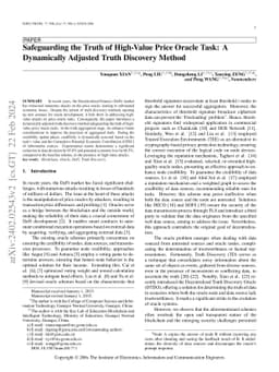 Safeguarding the Truth of High-Value Price Oracle Task: A Dynamically
  Adjusted Truth Discovery Method