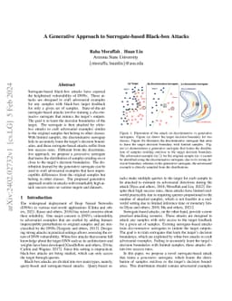 A Generative Approach to Surrogate-based Black-box Attacks