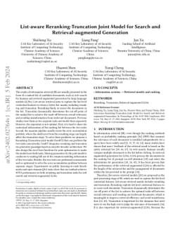 List-aware Reranking-Truncation Joint Model for Search and
  Retrieval-augmented Generation