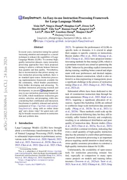 EasyInstruct: An Easy-to-use Instruction Processing Framework for Large
  Language Models